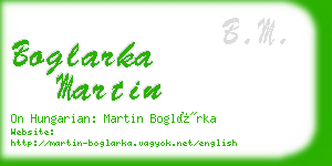 boglarka martin business card